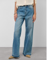 Light blue wide-leg denim pants - Woman | Roberto Verino