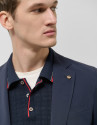 Navy technical fabric jacket - Man - SS2025 | Roberto Verino
