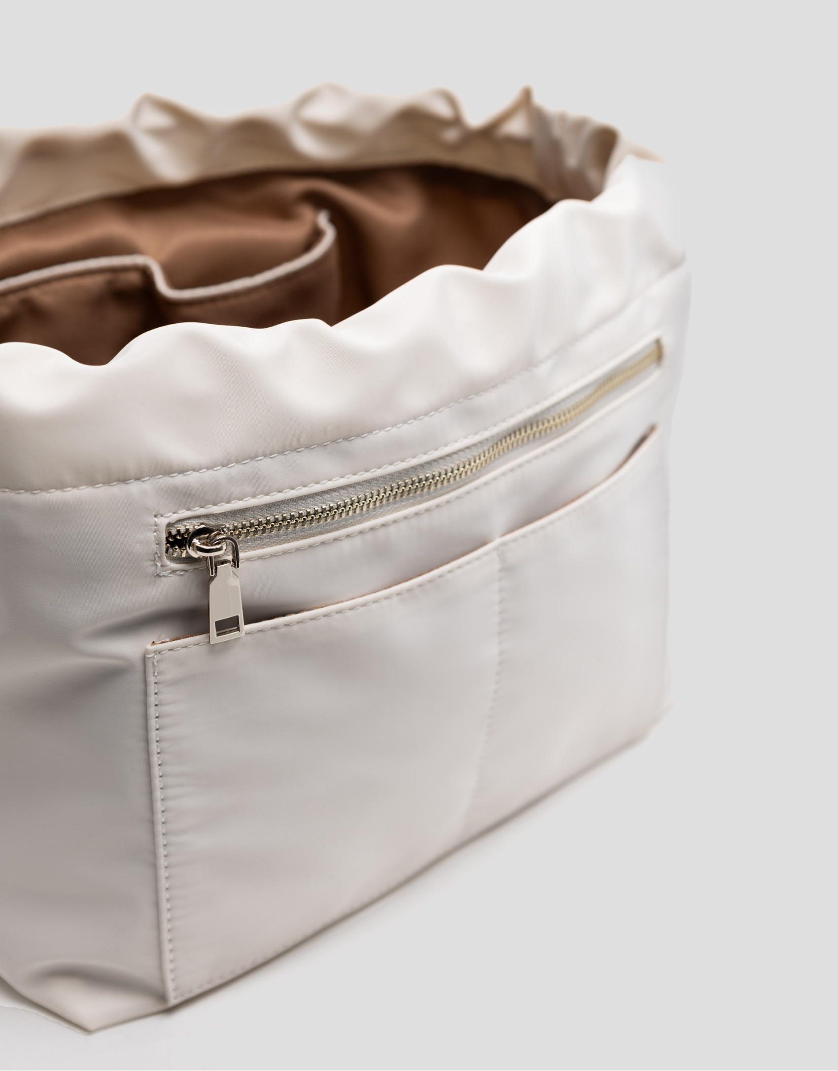 Organizador de bolsos nailon beige
