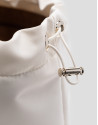 Beige nylon bag organizer