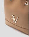 Valentina Bucket handbag in camel leather | Roberto Verino