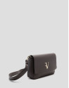 Valentina brown leather shoulder bag - Woman | Roberto Verino