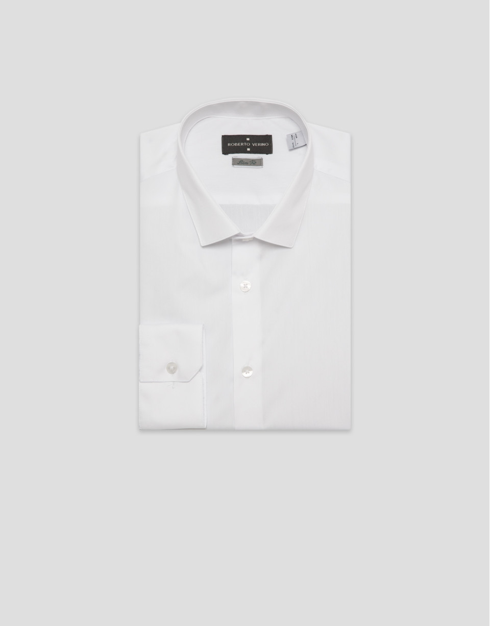 Camisa vestir lisa blanca - Hombre - PV2025 | Roberto Verino