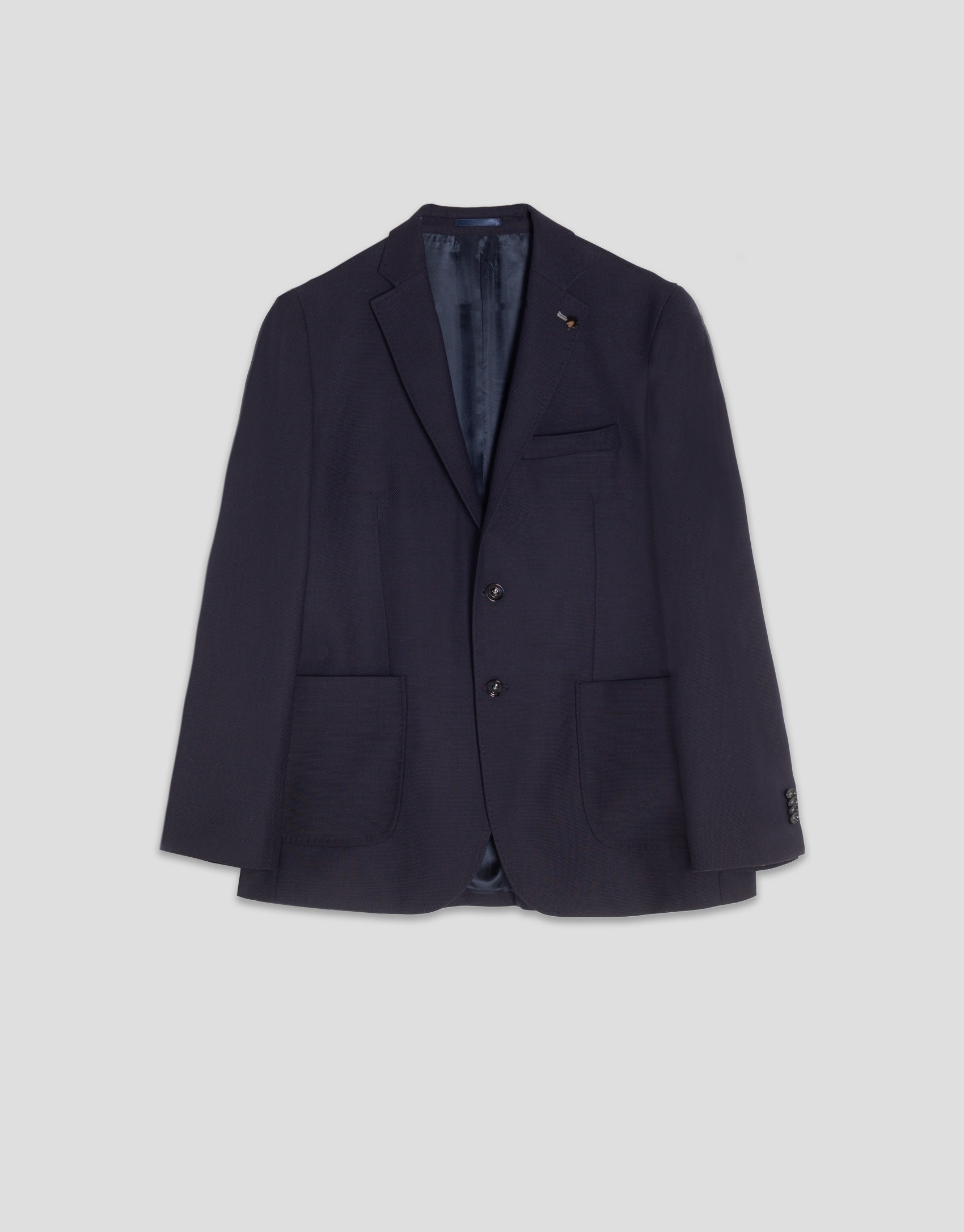 Americana azul estructura color marino - Hombre | Roberto Verino