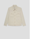 Sobrecamisa técnica beige - Hombre - PV2025 | Roberto Verino