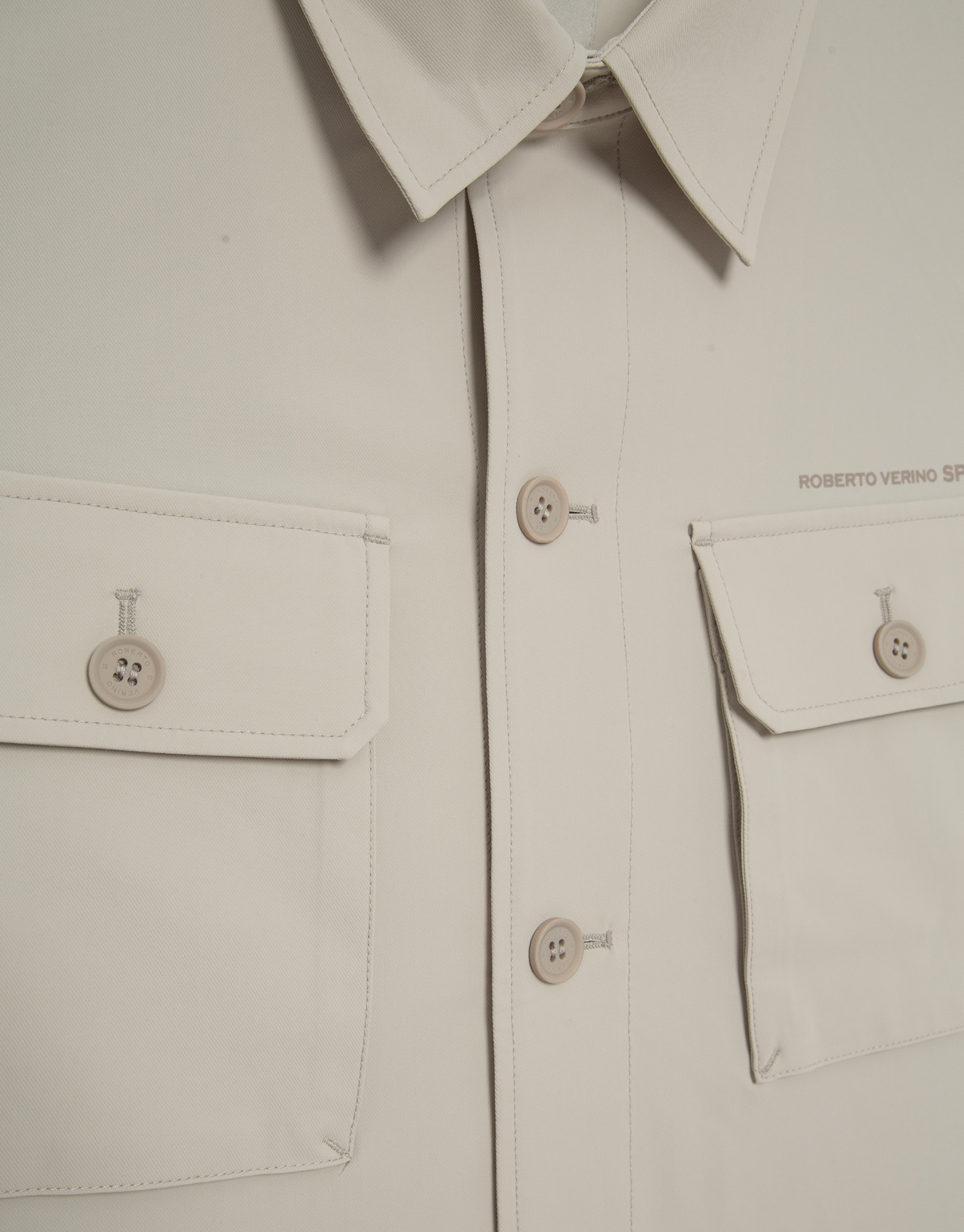 Sobrecamisa técnica beige - Hombre - PV2025 | Roberto Verino