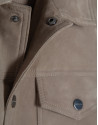 Mink-colored suede jacket - Man - SS2025 | Roberto Verino