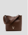 Valentina Hobo shoulder bag in leather - Woman | Roberto Verino