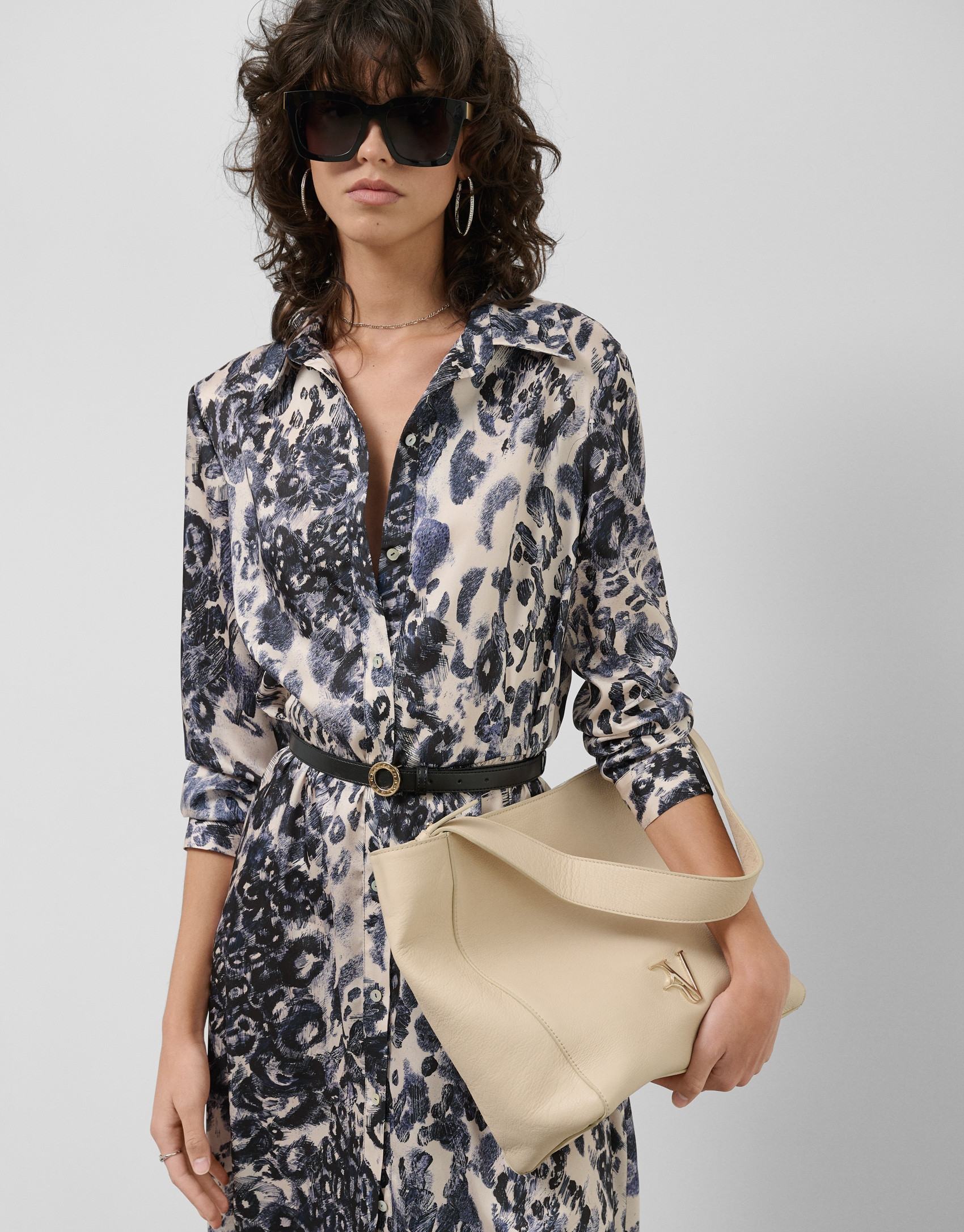 Bolso de hombro Valentina Hobo piel crudo | Roberto Verino