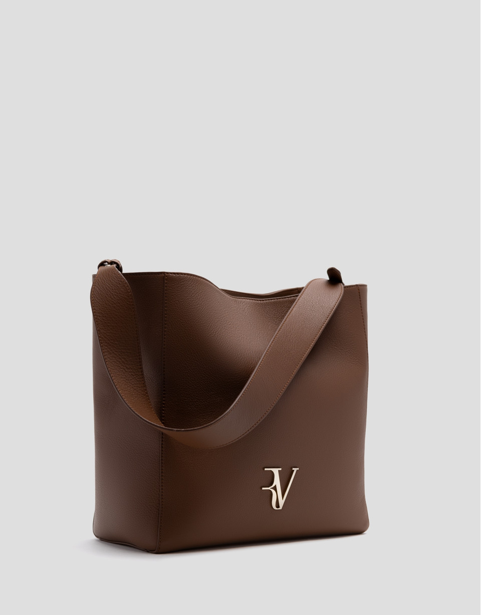 Valentina Hobo shoulder bag in leather - Woman | Roberto Verino