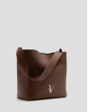 Valentina Hobo shoulder bag in leather - Woman | Roberto Verino