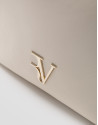 Valentina Hobo shoulder bag in ecru leather | Roberto Verino