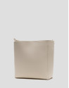 Valentina Hobo shoulder bag in ecru leather | Roberto Verino