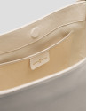 Valentina Hobo shoulder bag in ecru leather | Roberto Verino