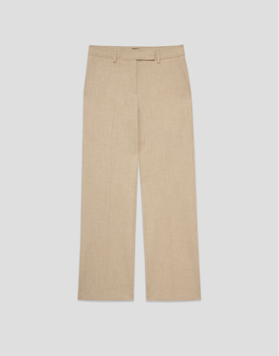 Pantalón recto beige vigoré - Mujer - PV2025 | Roberto Verino