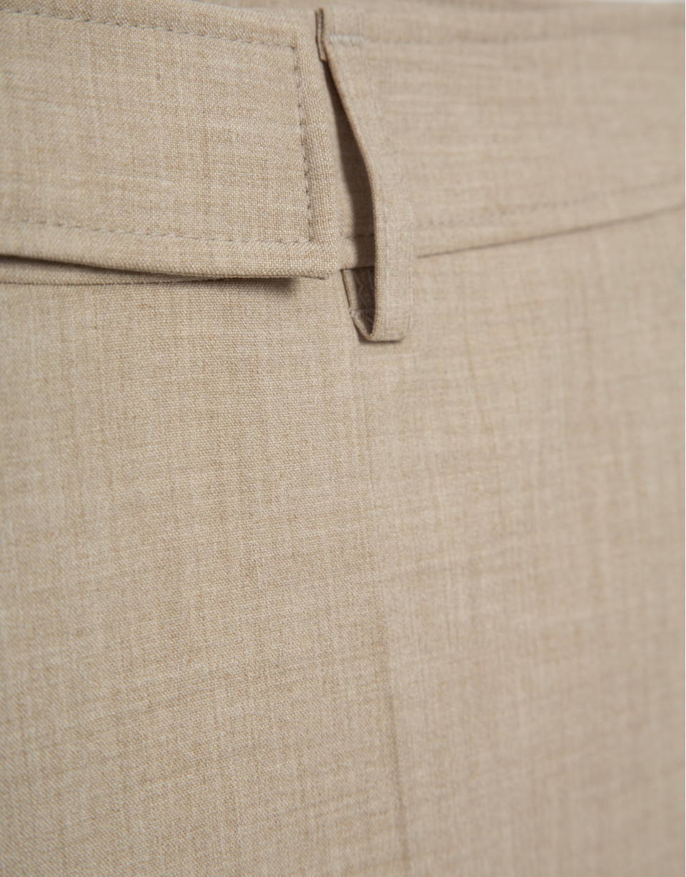 Pantalón recto beige vigoré - Mujer - PV2025 | Roberto Verino