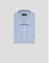 Camisa sport regular raya candela azul ... | Roberto Verino