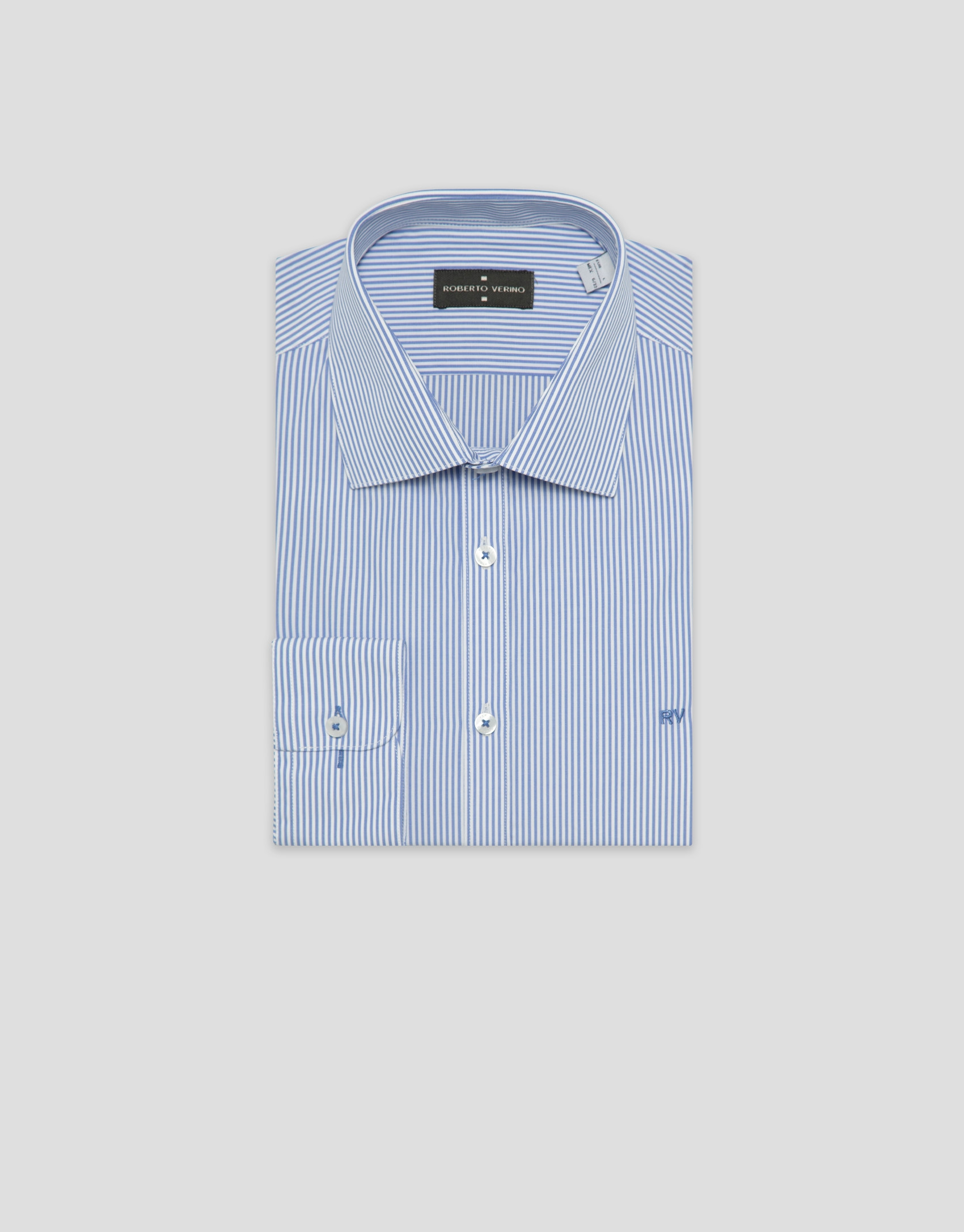 Camisa sport regular raya candela azul ... | Roberto Verino