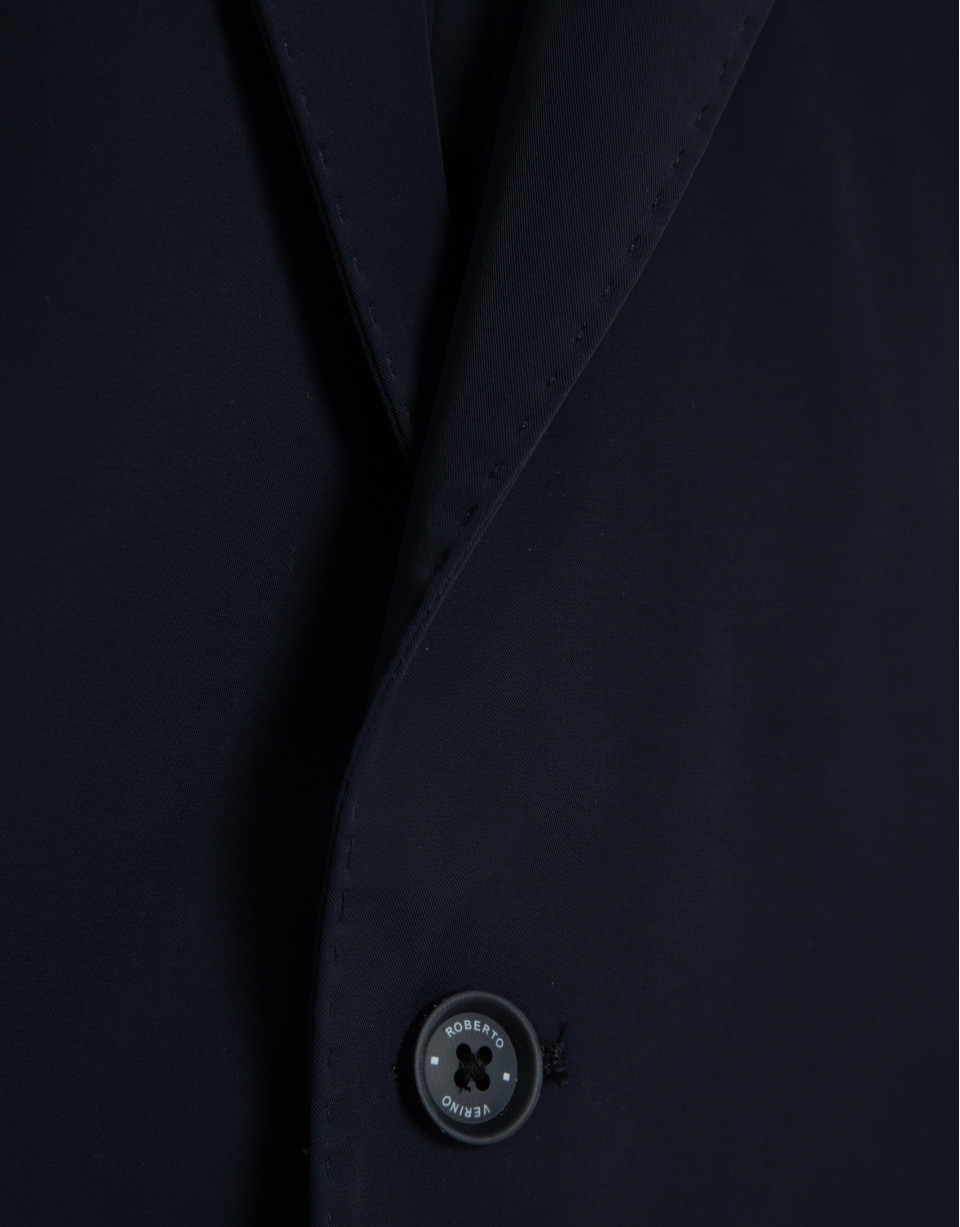 Navy technical fabric jacket - Man - SS2025 | Roberto Verino