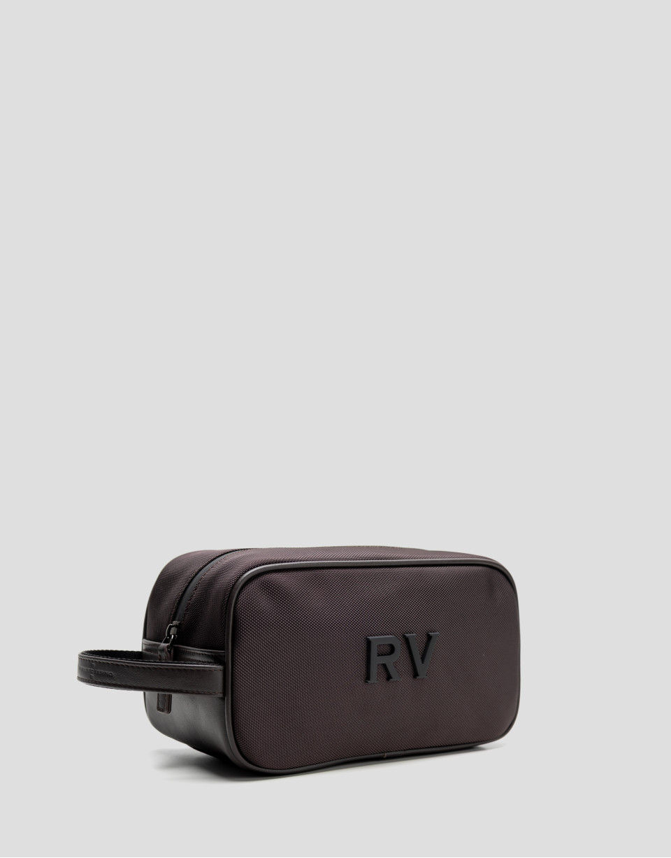 Mim brown nylon men's toiletries bag - Man | Roberto Verino