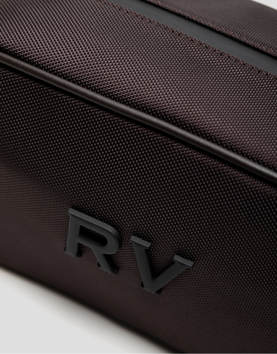 Mim brown nylon men's toiletries bag - Man | Roberto Verino