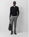 Black wool sweater with V-neck - Man - SS2025 | Roberto Verino