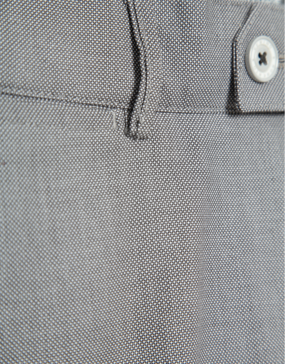 Light gray bird's eye chino pants - Man | Roberto Verino