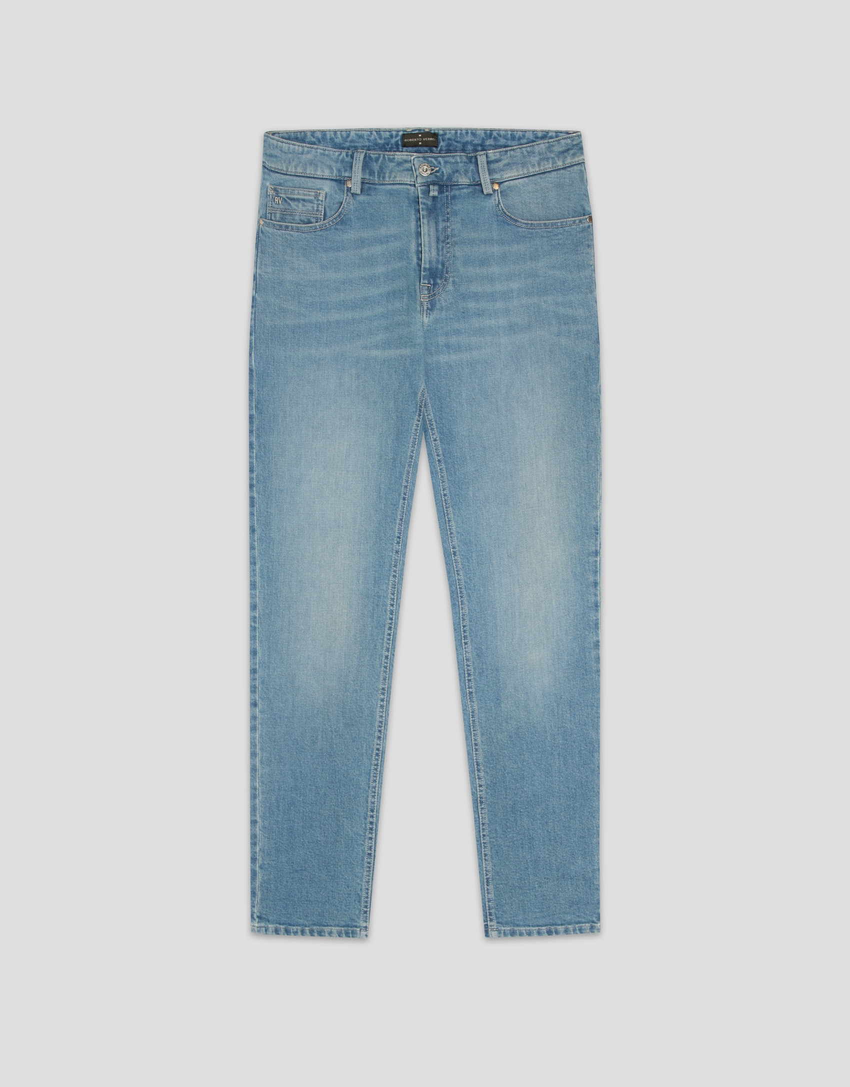 Pantalón denim regular azul claro - Hombre | Roberto Verino