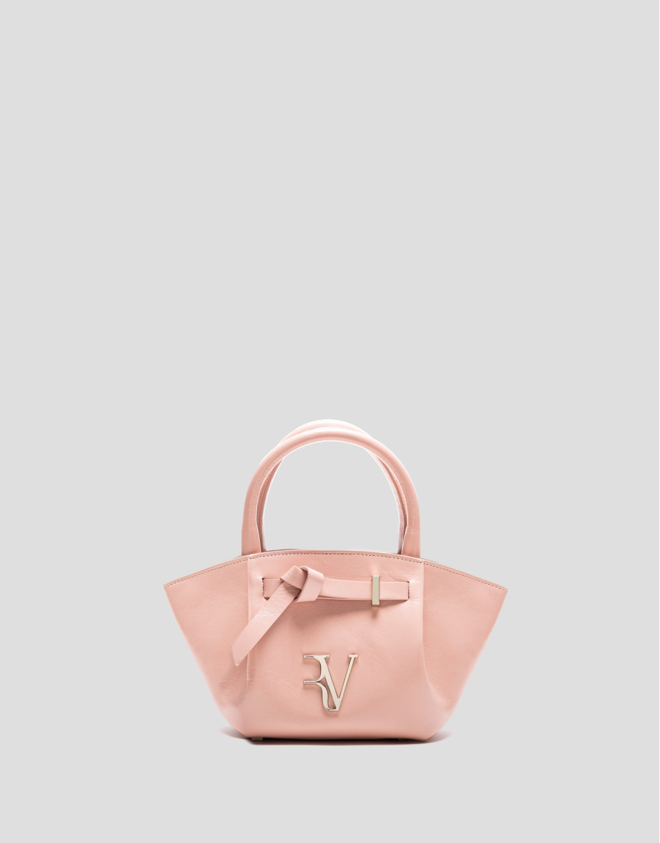 Bolso de mano Ares Mini piel rosa