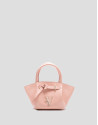 Bolso de mano Ares Mini piel rosa