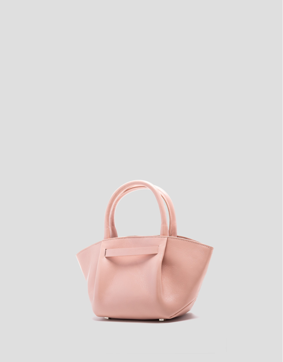 Pink mini Ares leather handbag