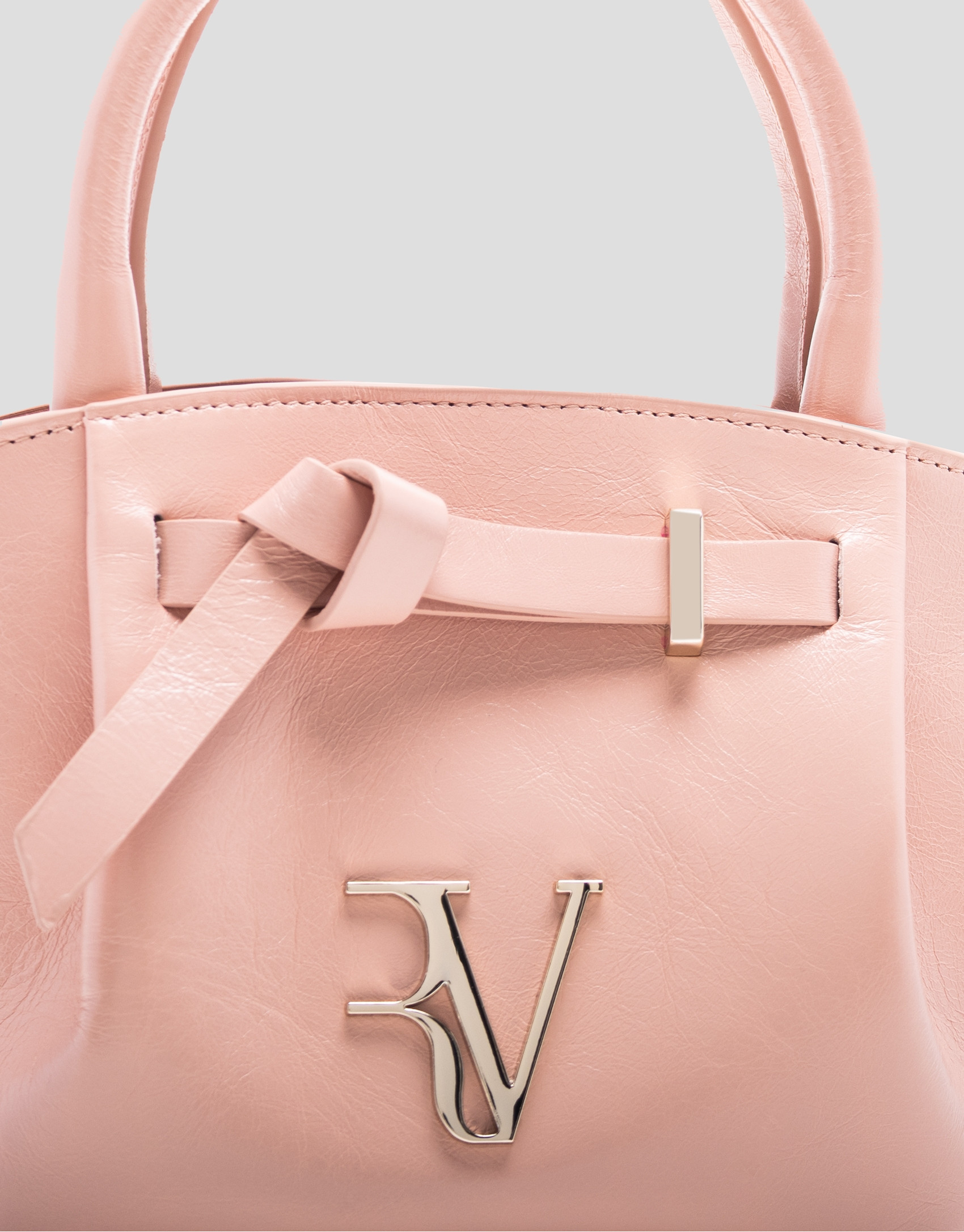 Pink mini Ares leather handbag
