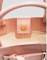 Pink mini Ares leather handbag