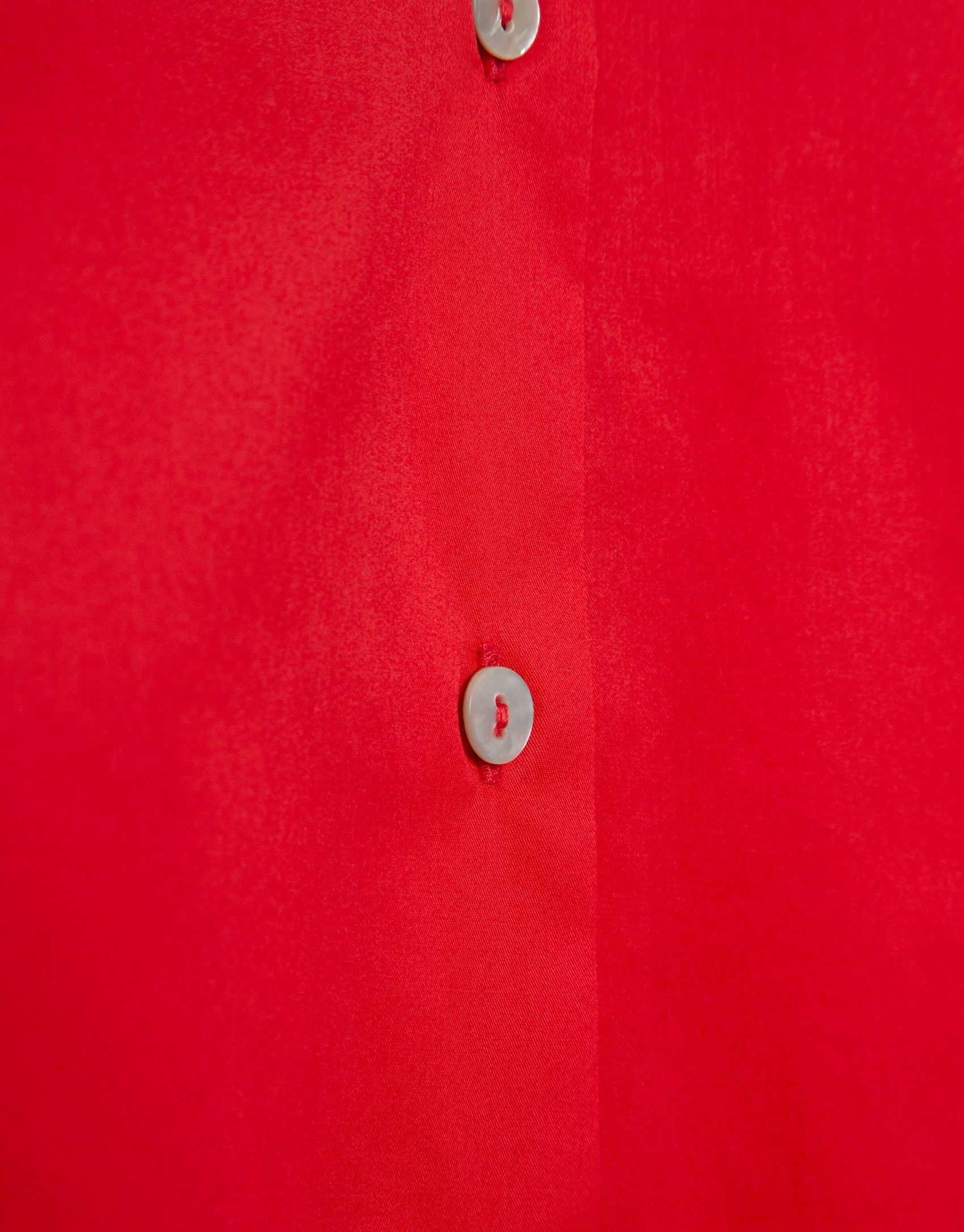 Camisa sin mangas algodón rojo - Mujer - PV2025 | Roberto Verino