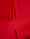 Vestido midi camisero algodón satinado rojo | Roberto Verino