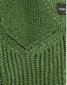 Openwork knit top with light green lurex ... | Roberto Verino