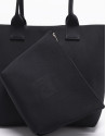 Black knit maxi Kendall shopping bag - Woman | Roberto Verino