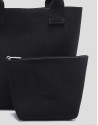 Black knit Kendall shopping bag - Woman | Roberto Verino