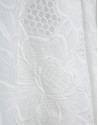 White sleeveless guipure midi dress  - Woman | Roberto Verino