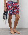 Red and blue floral print swimsuit - Man | Roberto Verino