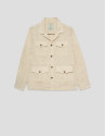 Sahariana cuatro bolsillos lino beige - Hombre | Roberto Verino