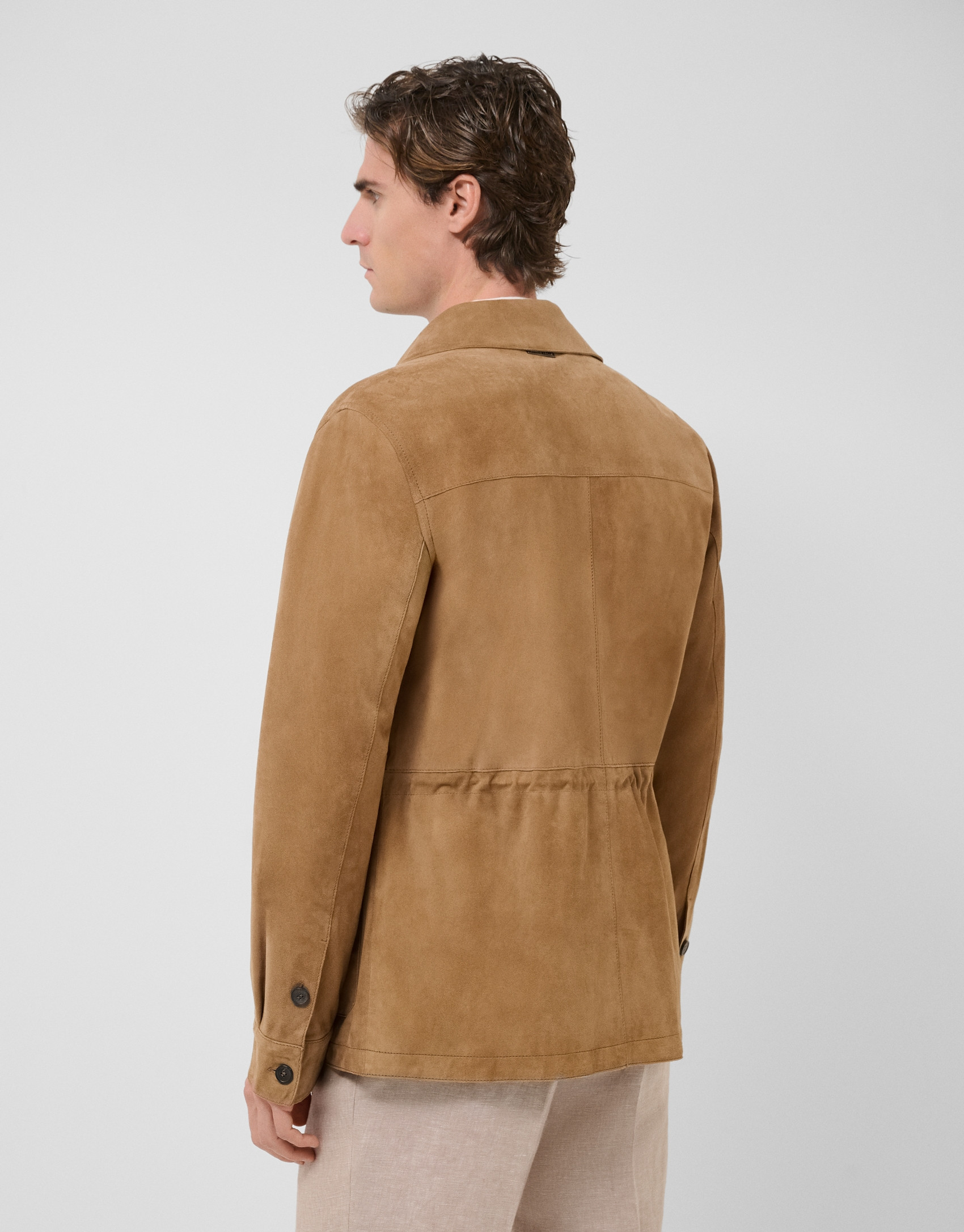 Camel suede safari jacket - Verano -  | Roberto Verino