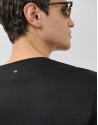 Black mercerised cotton T-shirt - Man - SS2025 | Roberto Verino
