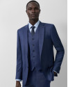 Faux dress waistcoat plain blue - Man - SS2025 | Roberto Verino