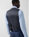 Chaleco vestir falso liso azul - Hombre | Roberto Verino