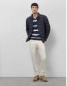 Navy blue quilted jacket - Man - SS2025 | Roberto Verino