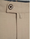 Light tan bird's eye chino pants - Man - SS2025 | Roberto Verino