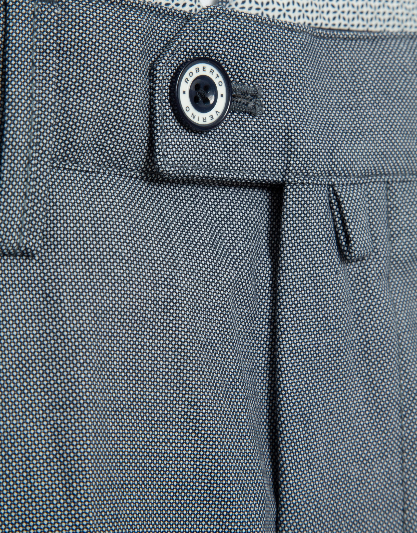 Pantalón chino ojo de perdiz color marino | Roberto Verino
