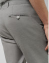 Light gray bird's eye chino pants - Man | Roberto Verino