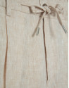 Pantalón pinzas lino color beige - Hombre | Roberto Verino